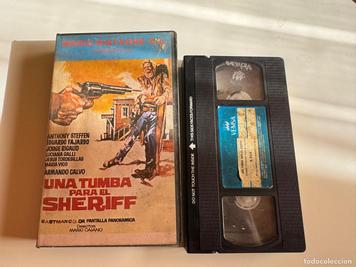 Cine: PELICULA VHS UNA TUMBA PARA EL SHERIFF A&Ntilde;O 198?