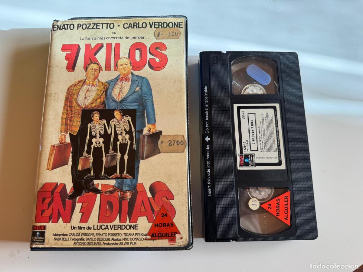 Cine: PELICULA VHS 7 KILOS EN 7 DIAS A&Ntilde;O 1989