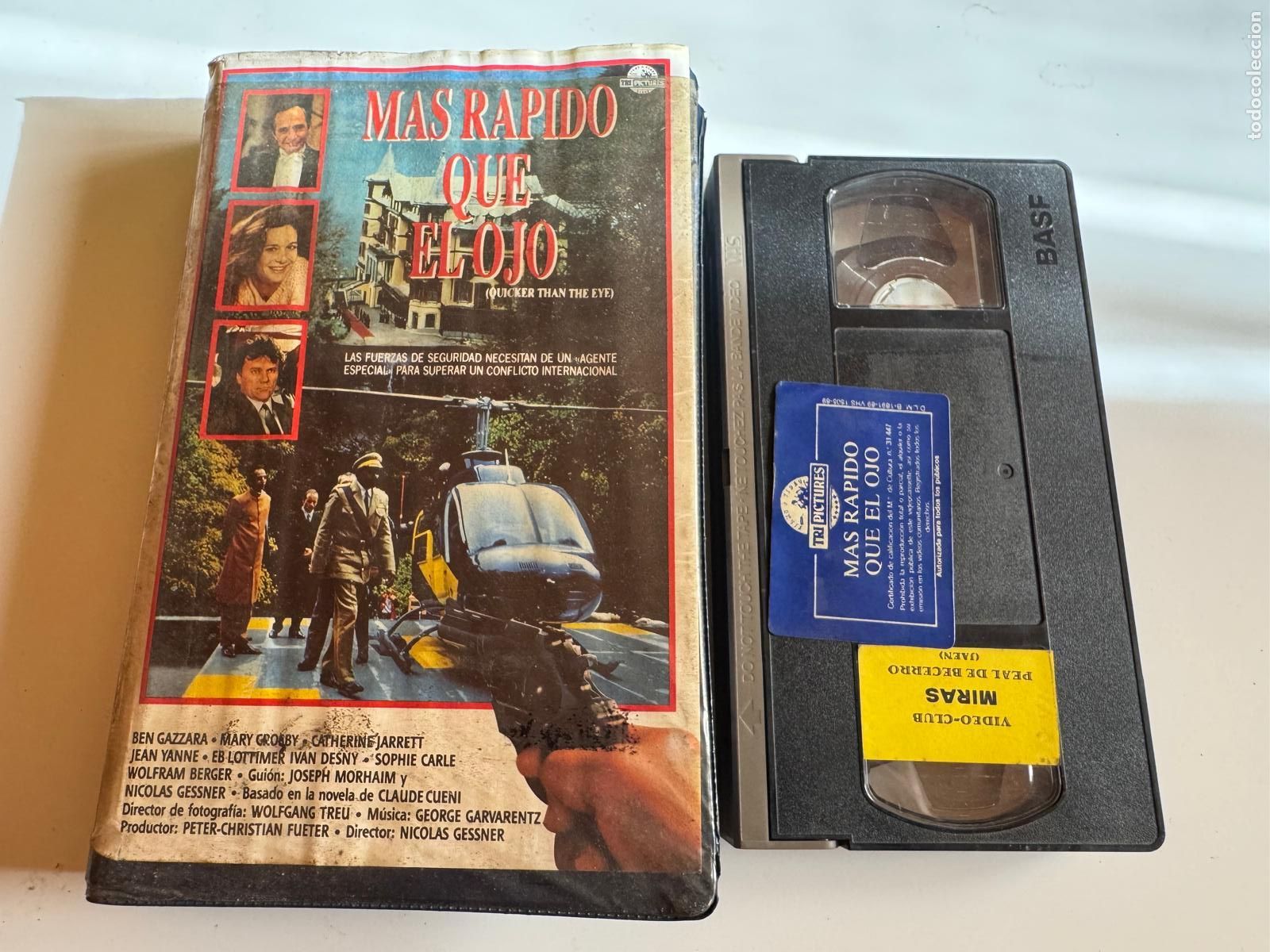 Cine: PELICULA VHS MAS RAPIDO QUE EL OJO A&Ntilde;O 1989
