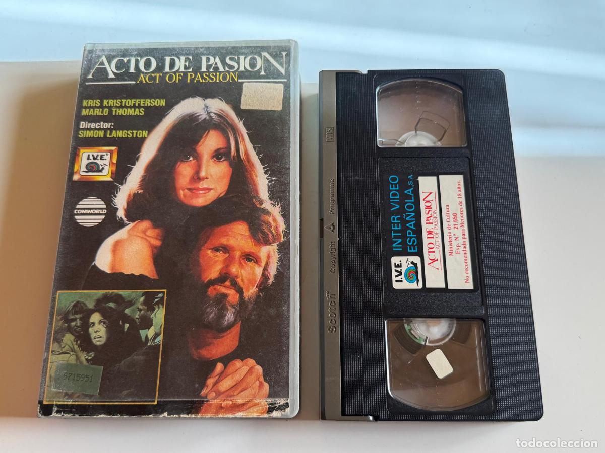 Cine: PELICULA VHS ACTO DE PASION A&Ntilde;O 1985