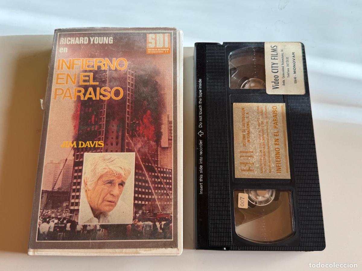 Cine: PELICULA VHS INFIERNO EN EL PARAISO A&Ntilde;O 1984