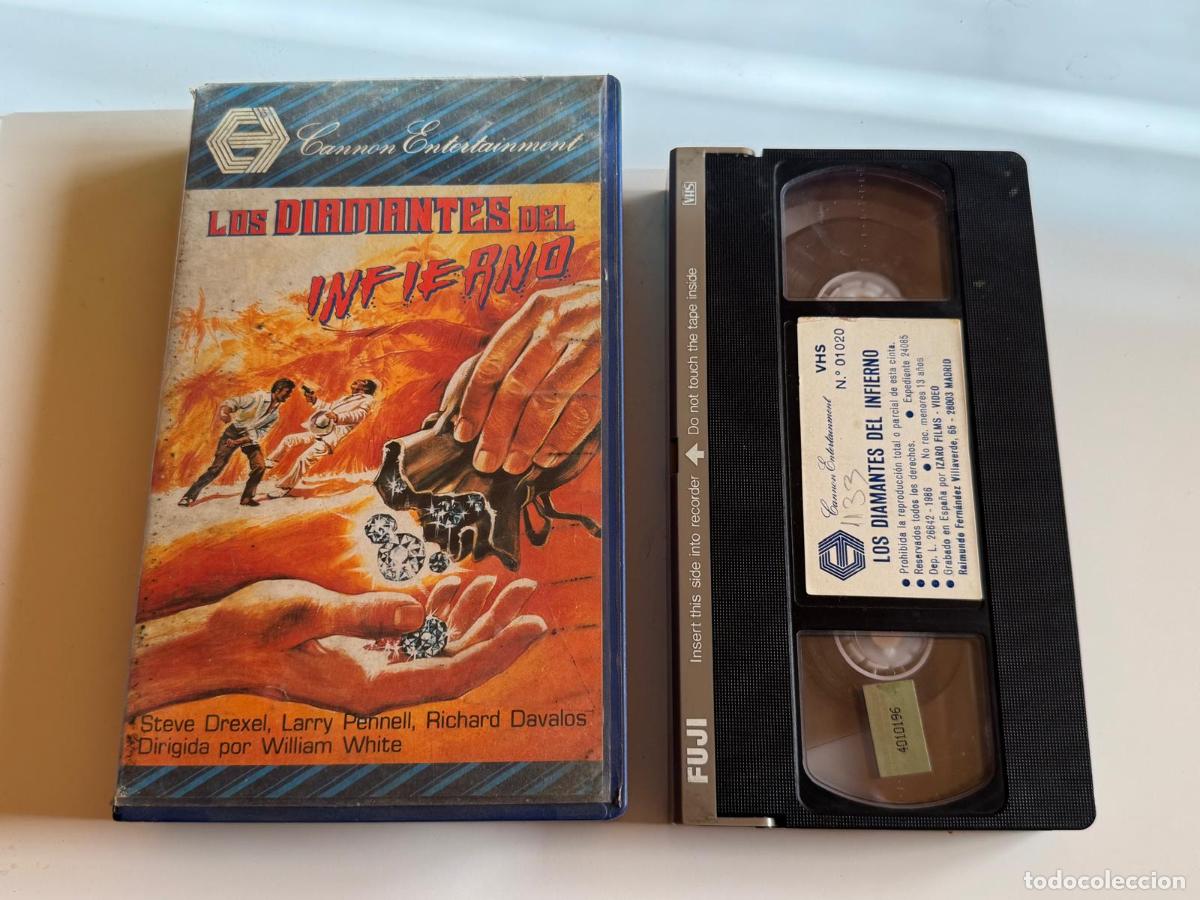 Cine: PELICULA VHS LOS DIAMANTES DEL INFIERNO A&Ntilde;O 1986