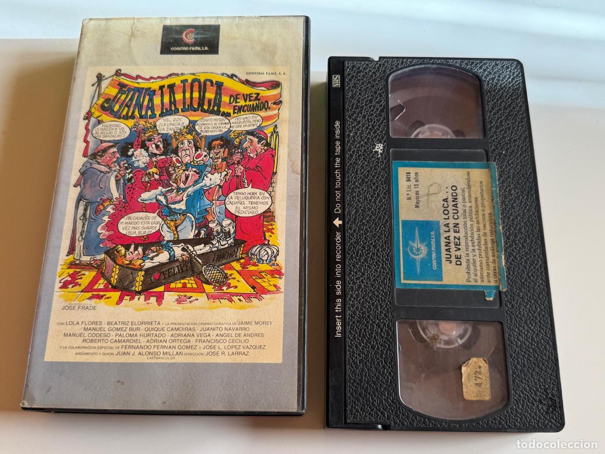 Cine: PELICULA VHS JUANA LA LOCA DE VEZ EN CUANDO A&Ntilde;O 1985