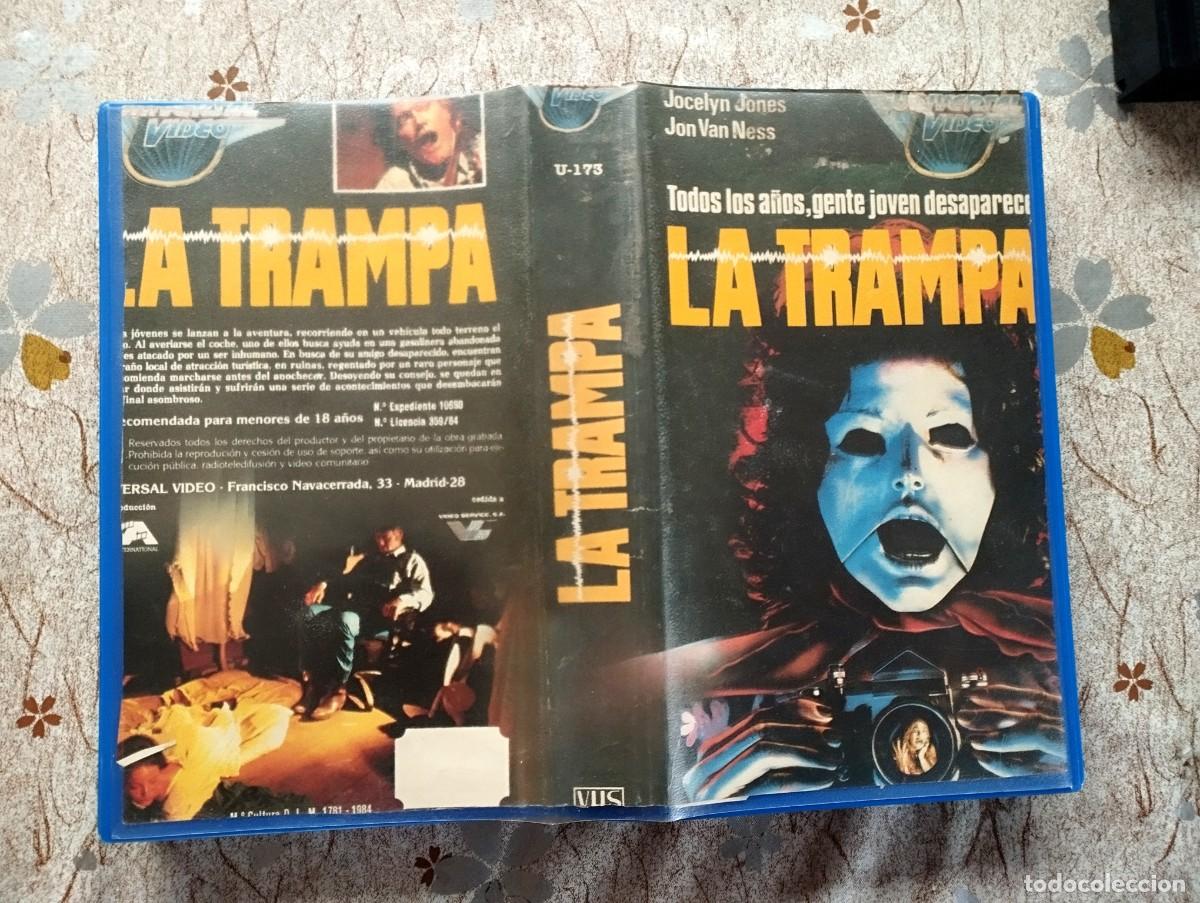 Cine: ESTUCHE Y CARATULA PELICULA VHS TRAMPA PARA TURISTAS / LA TRAMPA / CINE DE CULTO / TERROR / SLASHER