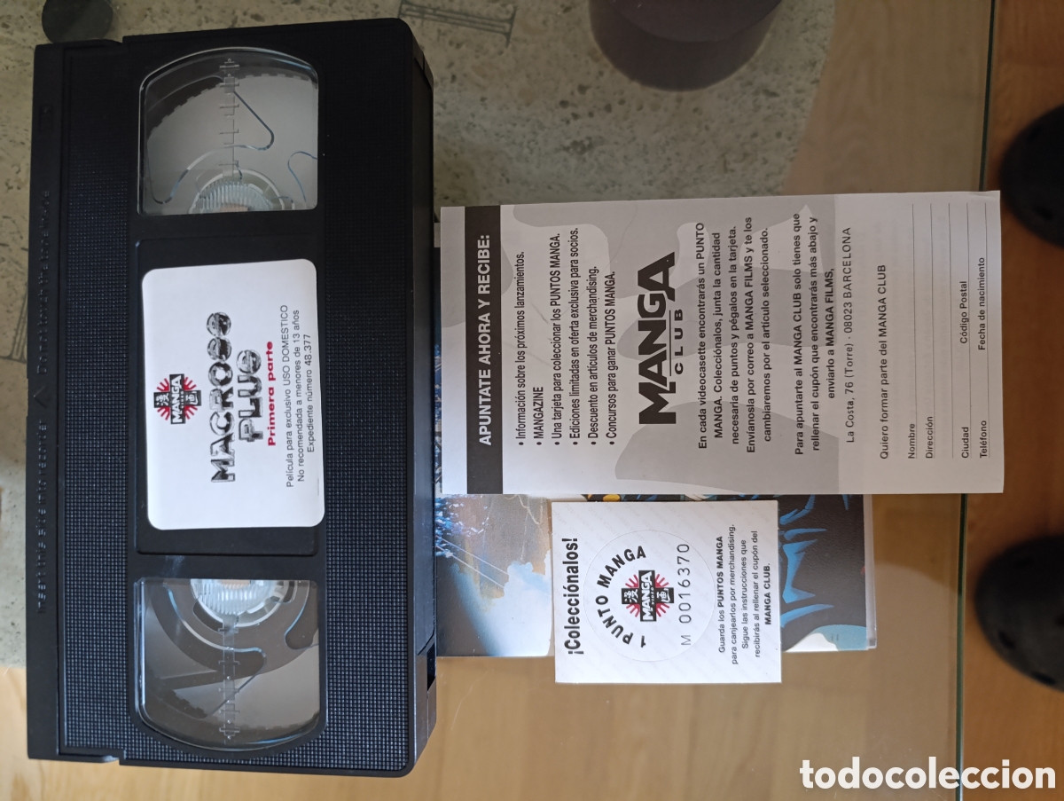 Cinema: T&iacute;tulo: VHS Macross Plus 1&ordf; Parte (Manga Video 1995) + Extras Manga Club &iexcl;IMPECABLE!