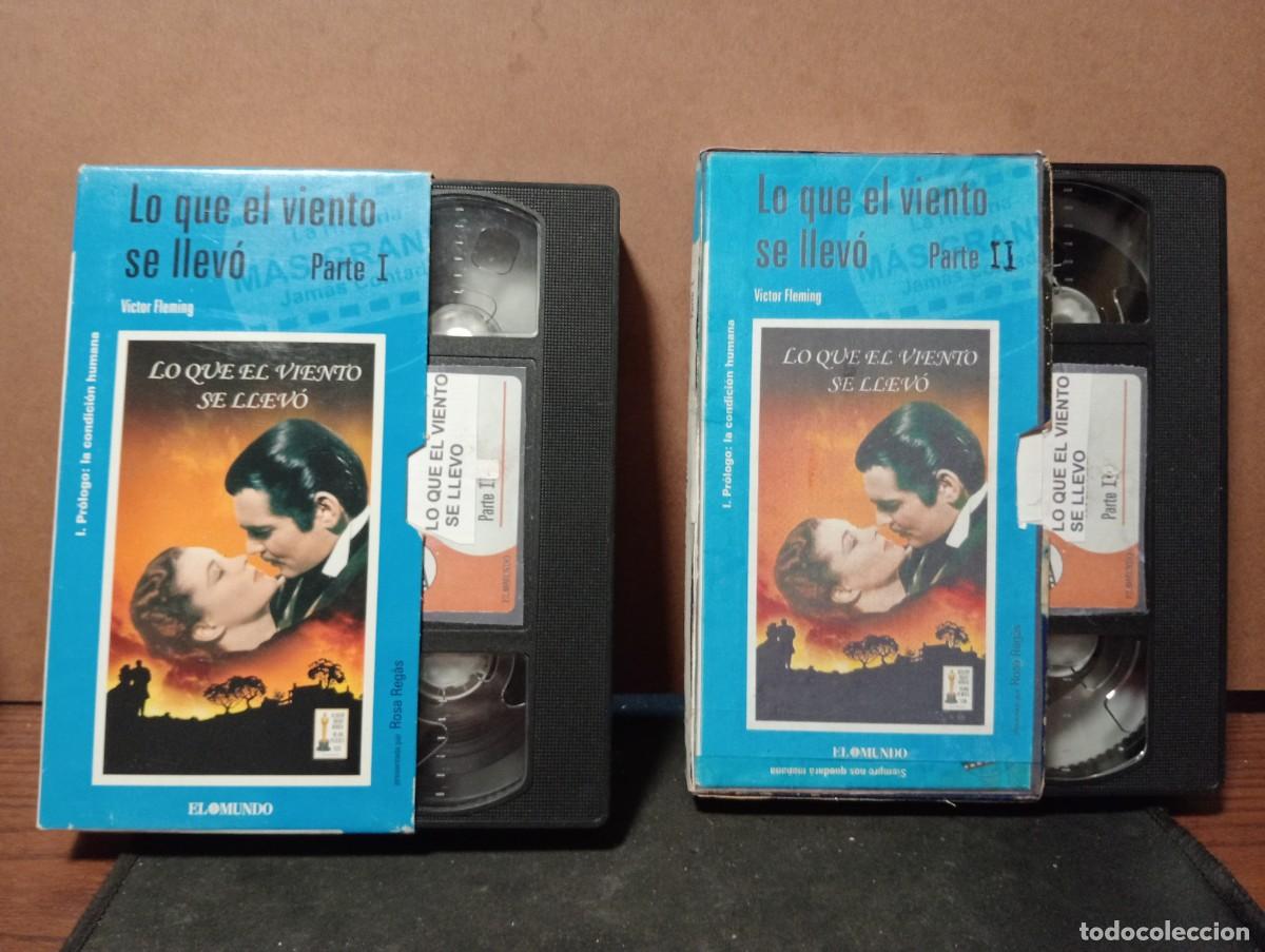 Cine: pelicula vhs &rdquo; Lo que el viento se llevo &rdquo; en 2 partes