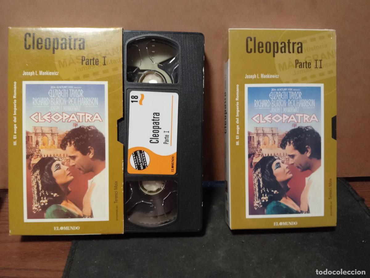 Cine: pelicula vhs &rdquo; Cleopatra &rdquo; en dos partes ( la segunda precintada )