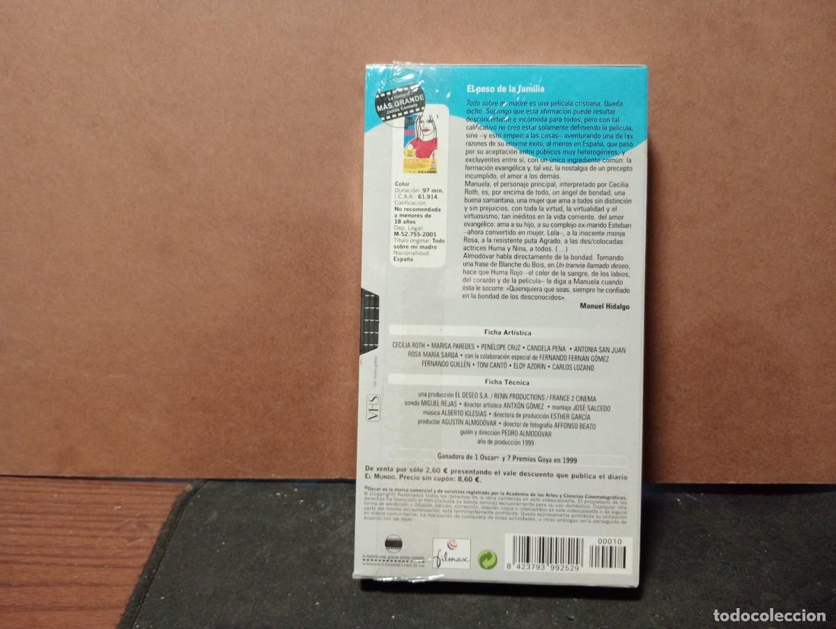 Cine: pelicula vhs &rdquo;Todo sobre mi madre &rdquo; precintada
