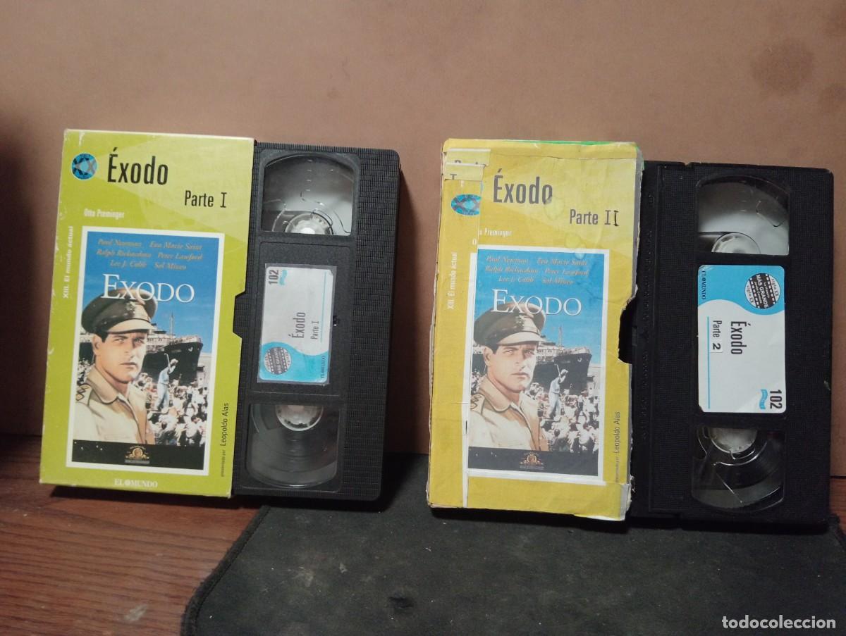 Cine: pelicula vhs &rdquo;Exodo &rdquo; en dos partes