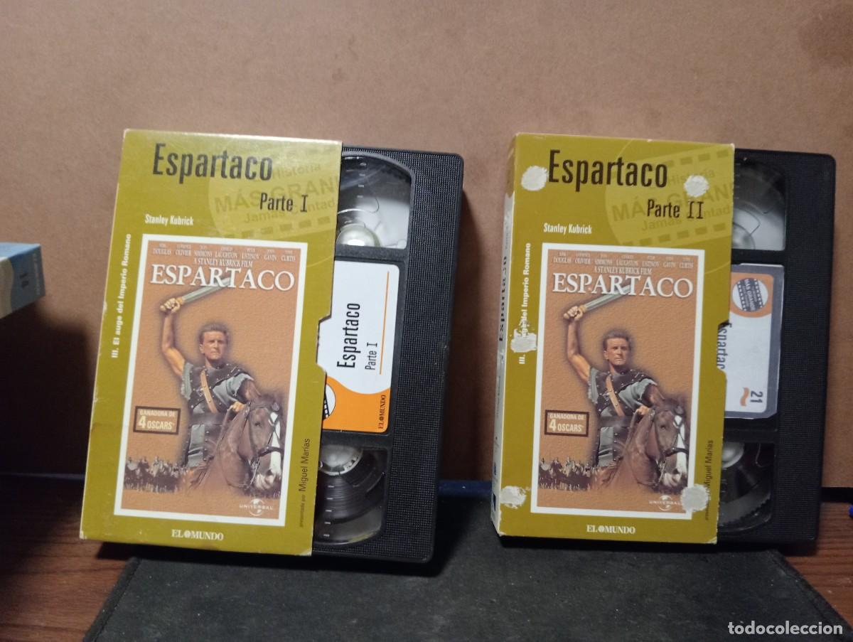 Cine: pelicula vhs &rdquo;Espartaco &rdquo; en dos partes