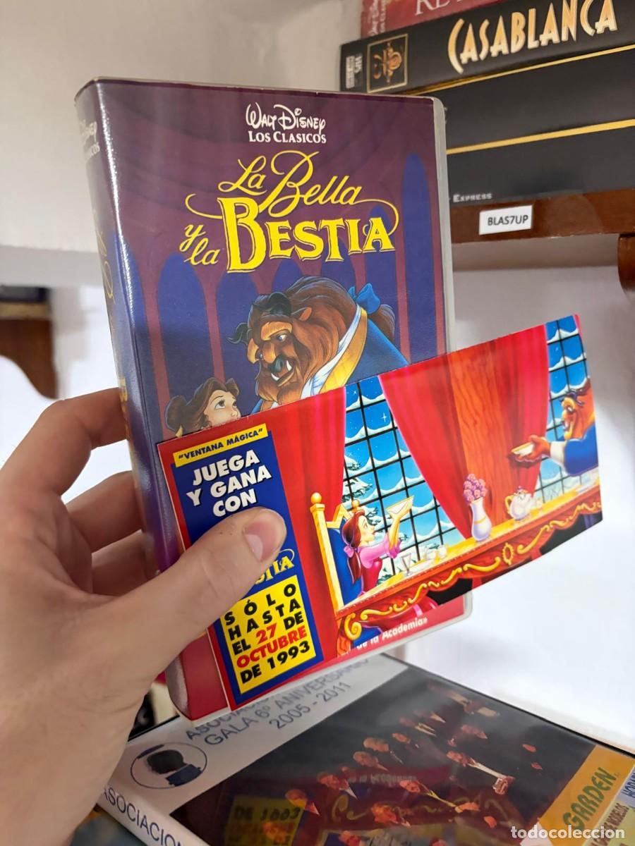 Cine: BLAS7UP &mdash; La Bella y la Bestia &mdash; Walt Disney VHS CON DOCUMENTOS ORIGINALES PUBLICITARIOS