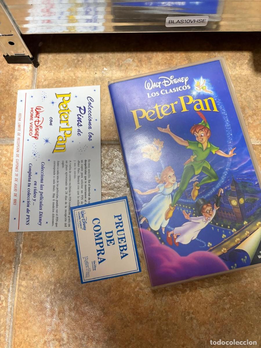 Cine: BLAS10VHSE Walt Disney Peter Pan VHS, CON DOCUMENTOS PUBLICITARIOS ORIGINALES
