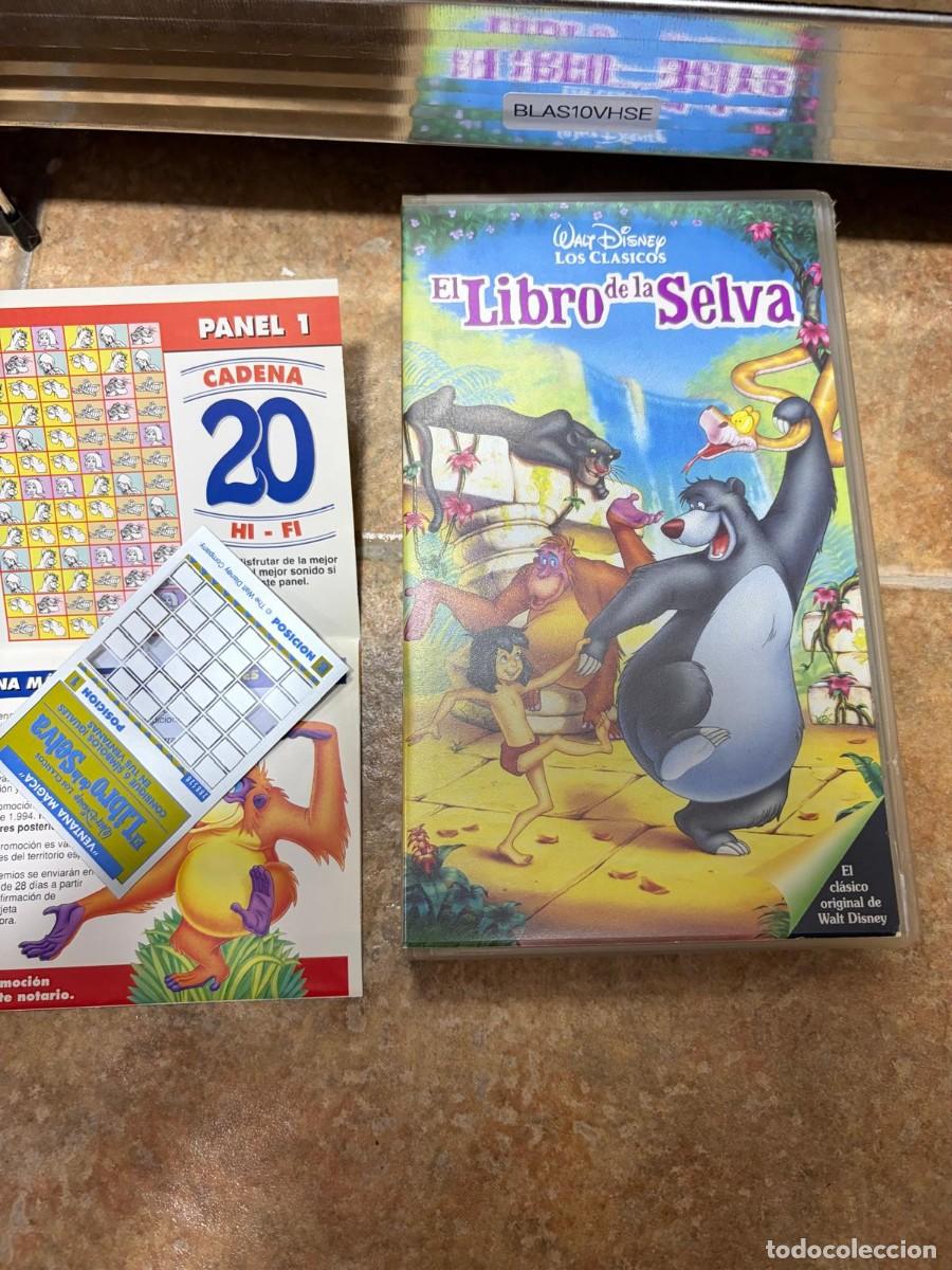 Cine: BLAS10VHSE Walt Disney El libro de la selva VHS, CON DOCUMENTOS PUBLICITARIOS ORIGINALES