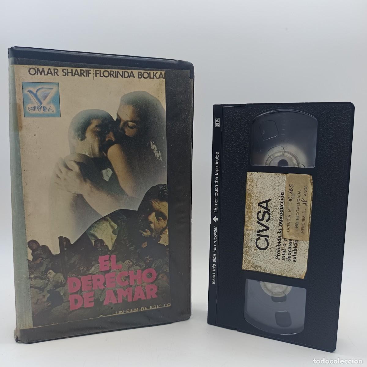 Cine: El derecho de amar &ndash; VHS CIVSA &ndash; Omar Sharif Florinda Bolkan &ndash; pel&iacute;cula a&ntilde;os 80