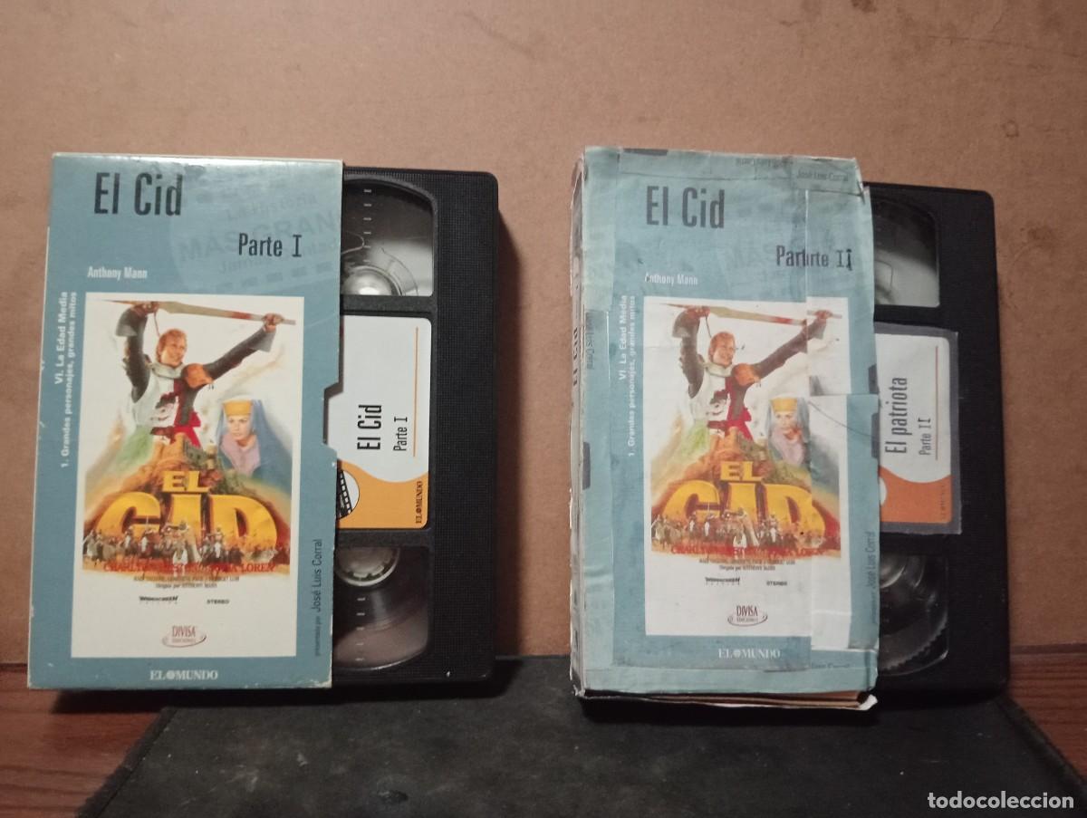 Cine: pelicula vhs&rdquo; El cid &rdquo; en dos partes
