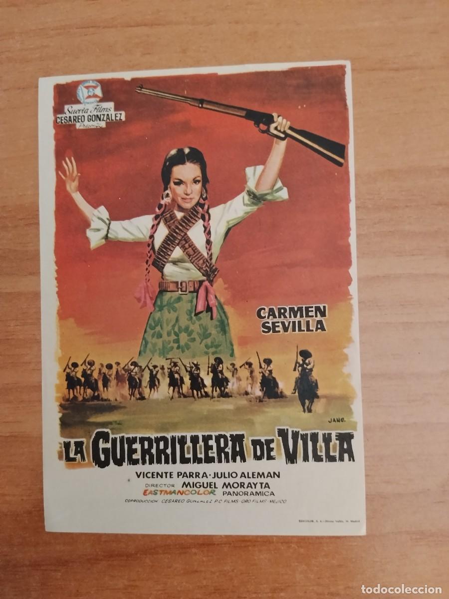 Cine: ROSA-PROGRAMA DE LA PELICULA --LA GUERILLERA DE VILLA