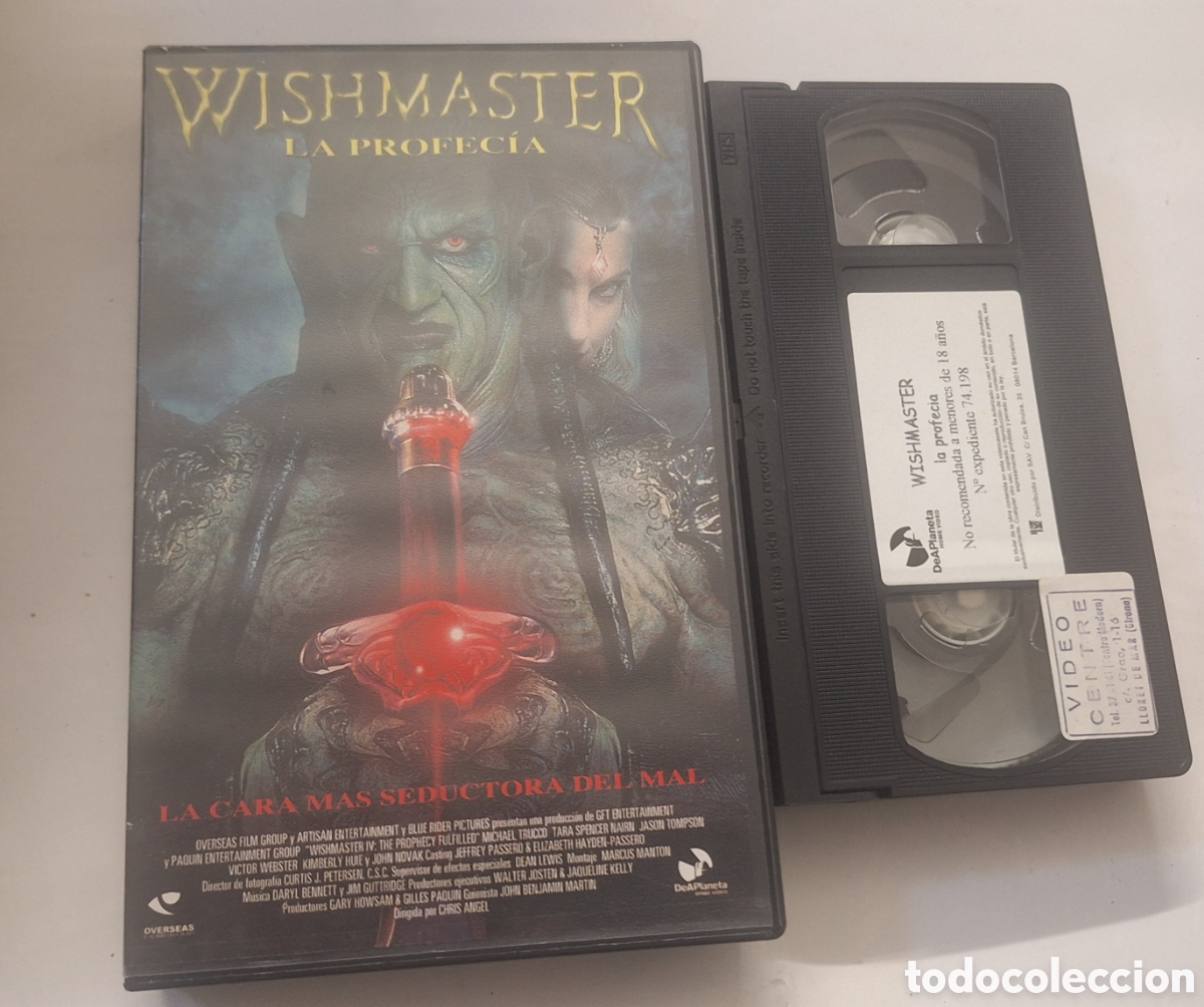 Cine: Wishmaster,la Profecia VHS Terror