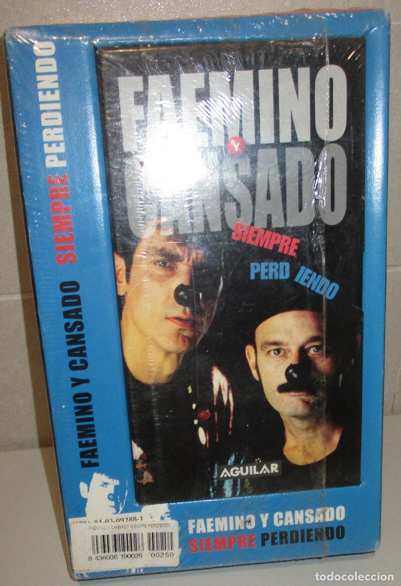 Cine: FAEMINO Y CANSADO, SIEMPRE PERDIENDO, LIBRO y VHS, NUEVO, PRECINTADA