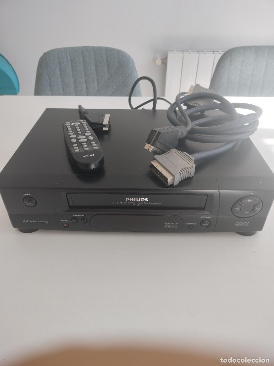 Cine: V&iacute;deo Philips vr-285 con mando a distancia y cableado