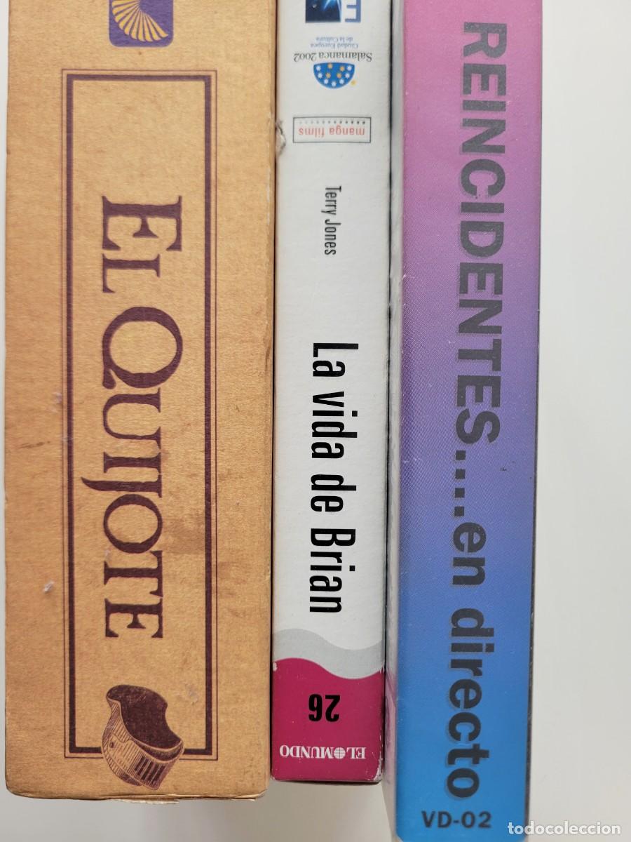 Cine: 3 PELIS VHS, m&aacute;s 6 cintas para grabar.