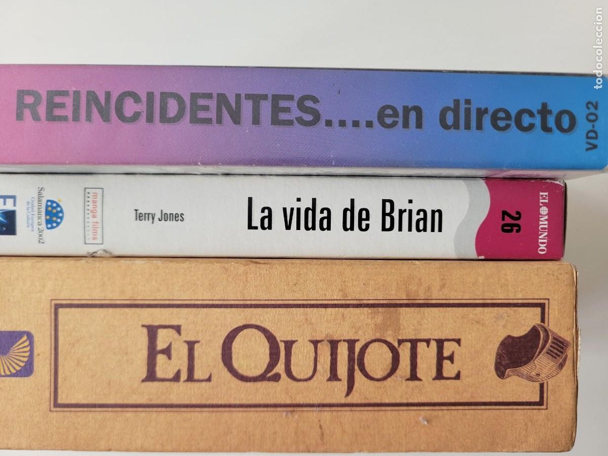 Cine: 3 PELIS VHS, m&aacute;s 6 cintas para grabar.
