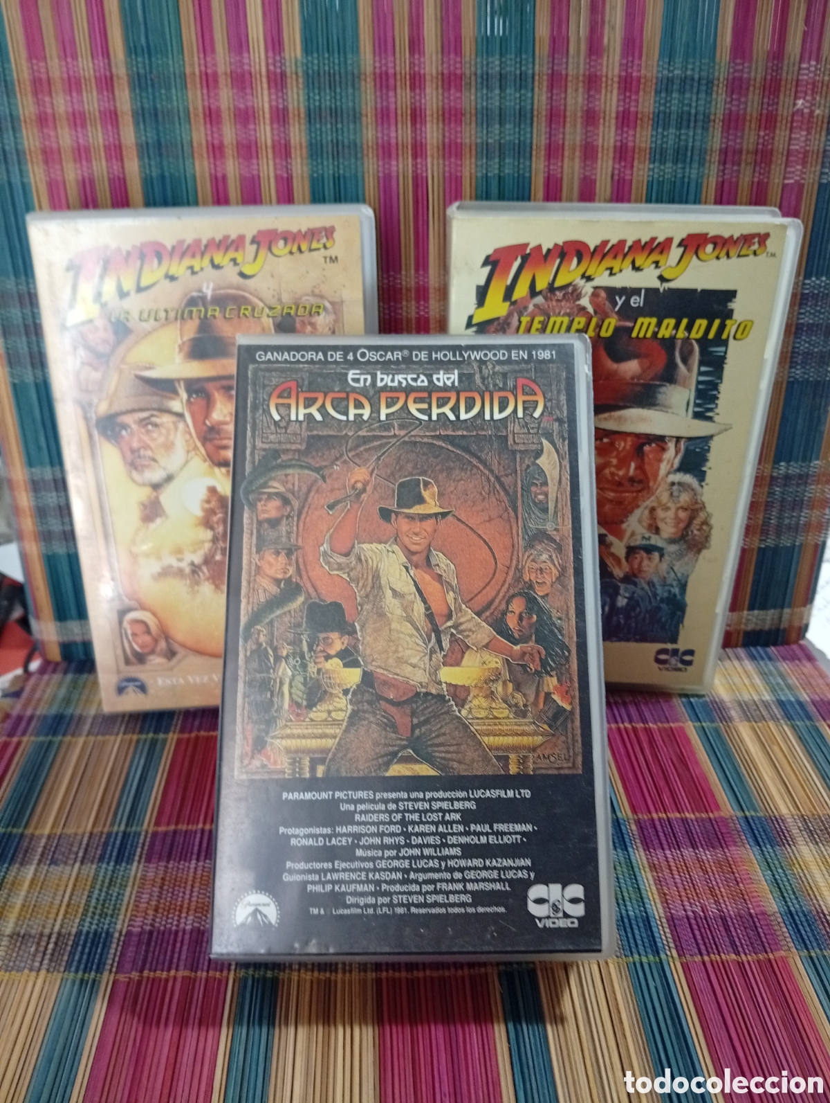 Cine: INDIANA JONES * TRILOG&Iacute;A VHS