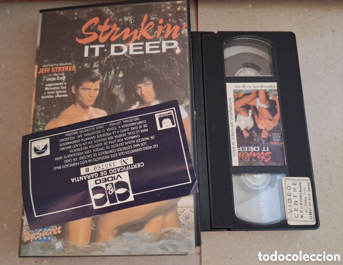 Cine: Strykin it deep VHS Adultos Jade East