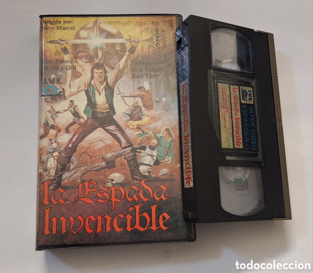 Cine: La Espada Invencible VHS Jack Palance