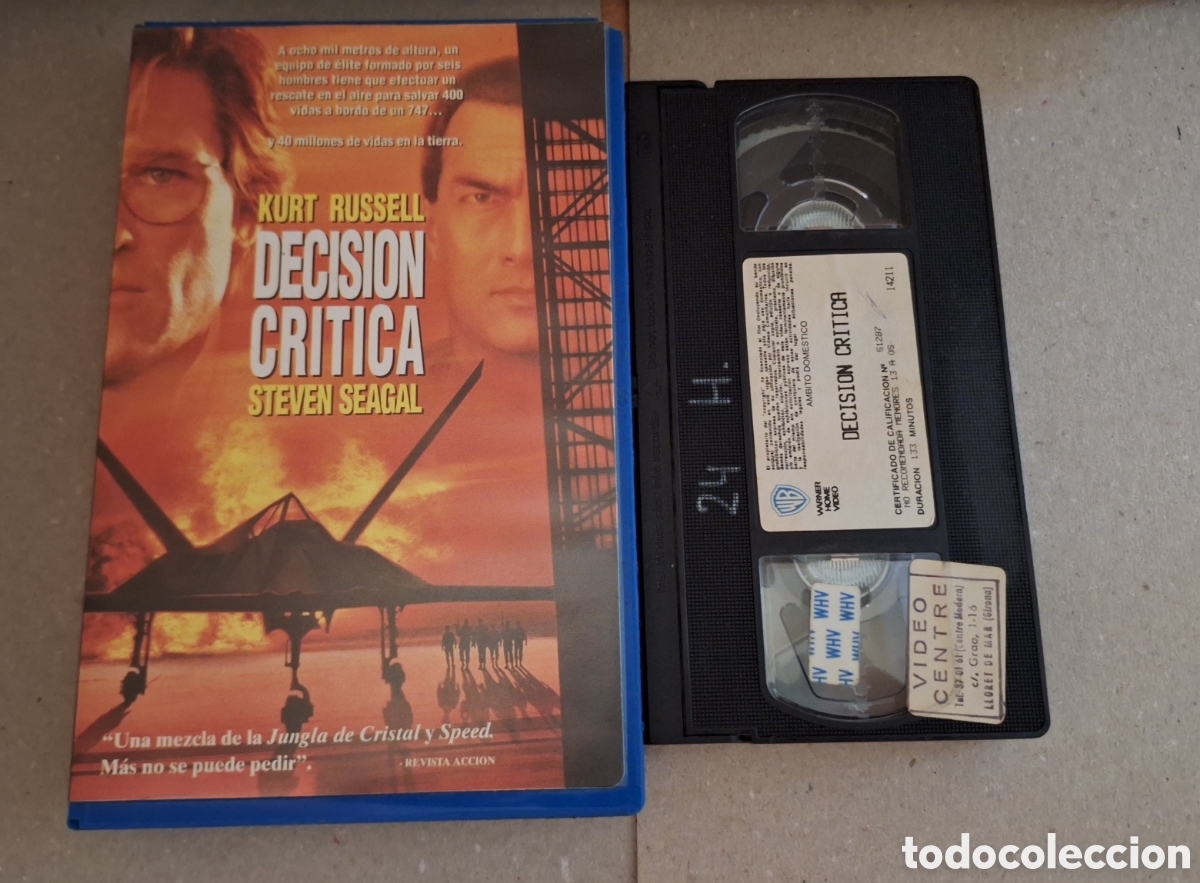 Cine: Decisi&oacute;n Critica VHS Kurt Russell