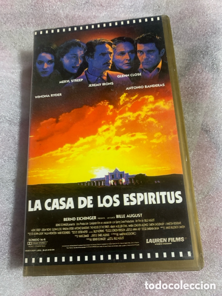 Cine: La casa de los esp&iacute;ritus ver descripci&oacute;n lote VHS
