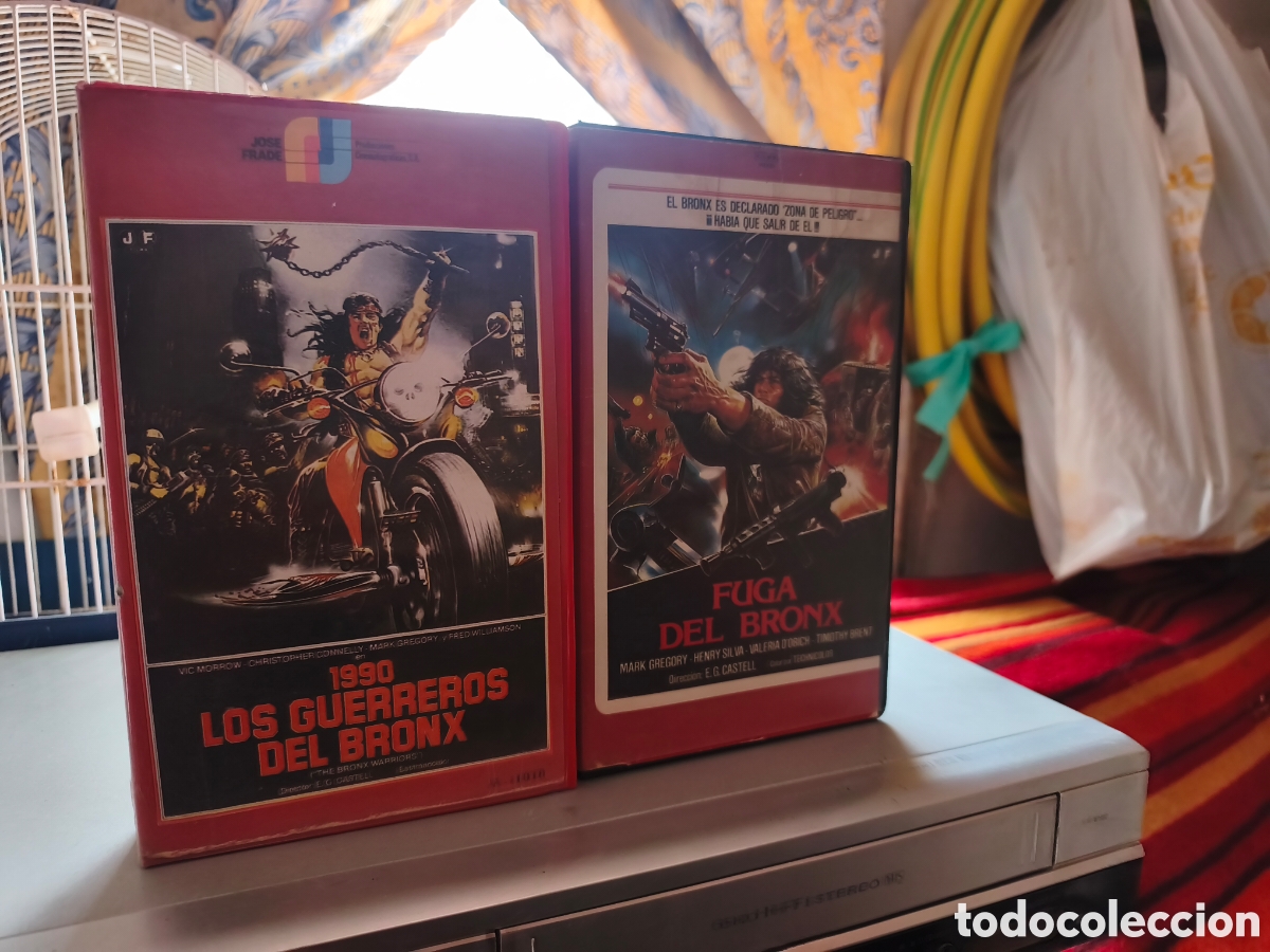 Cine: Pack los guerreros del Bronx y la fuga del Bronx leer anuncio vhs