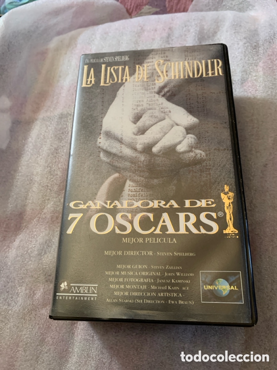Cine: La lista de schindler lote VHS ver descripci&oacute;n