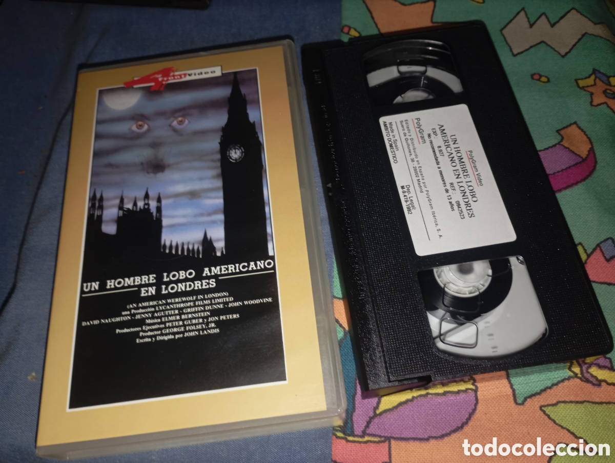 Cine: Un hombre lobo americano en londres- vhs- terror