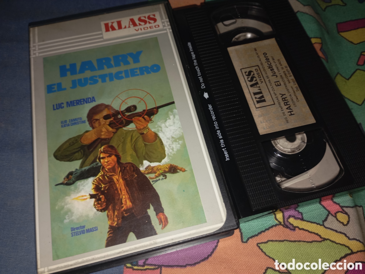 Cine: Harry el justiciero- vhs- descatalogada