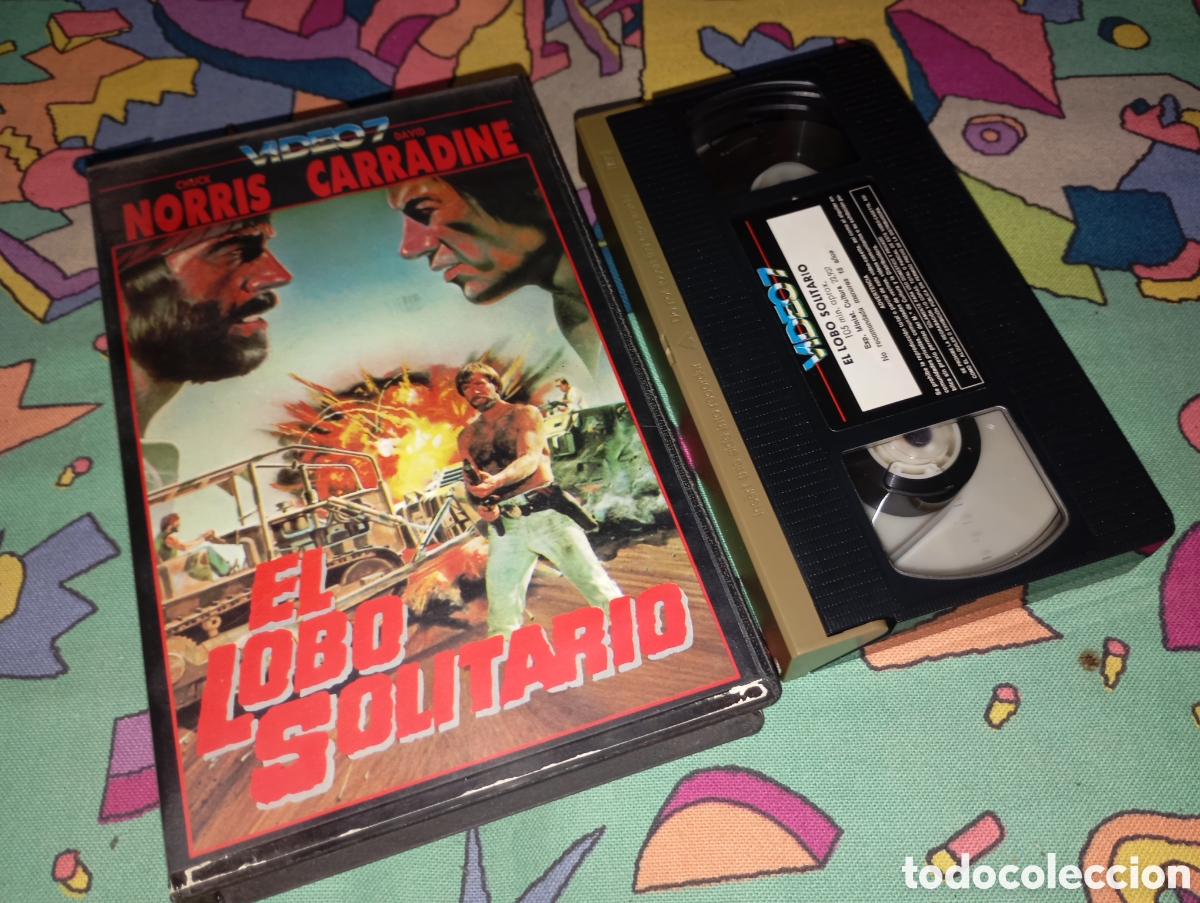 Cine: El lobo solitario- vhs- Chuck norris- 1 edicion