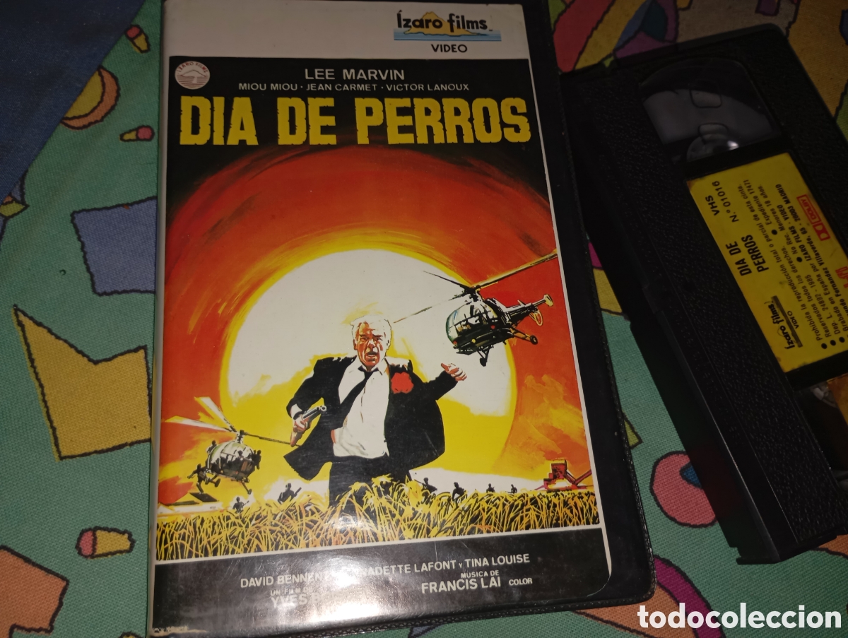 Cine: Dia de perros- vhs- lee marvin