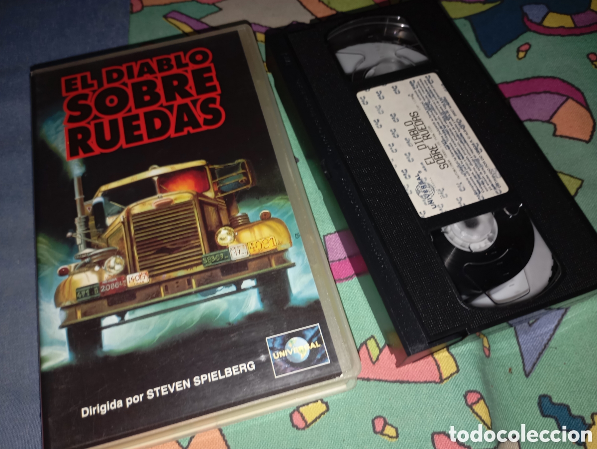 Cine: El diablo sobre ruedas - vhs- terror