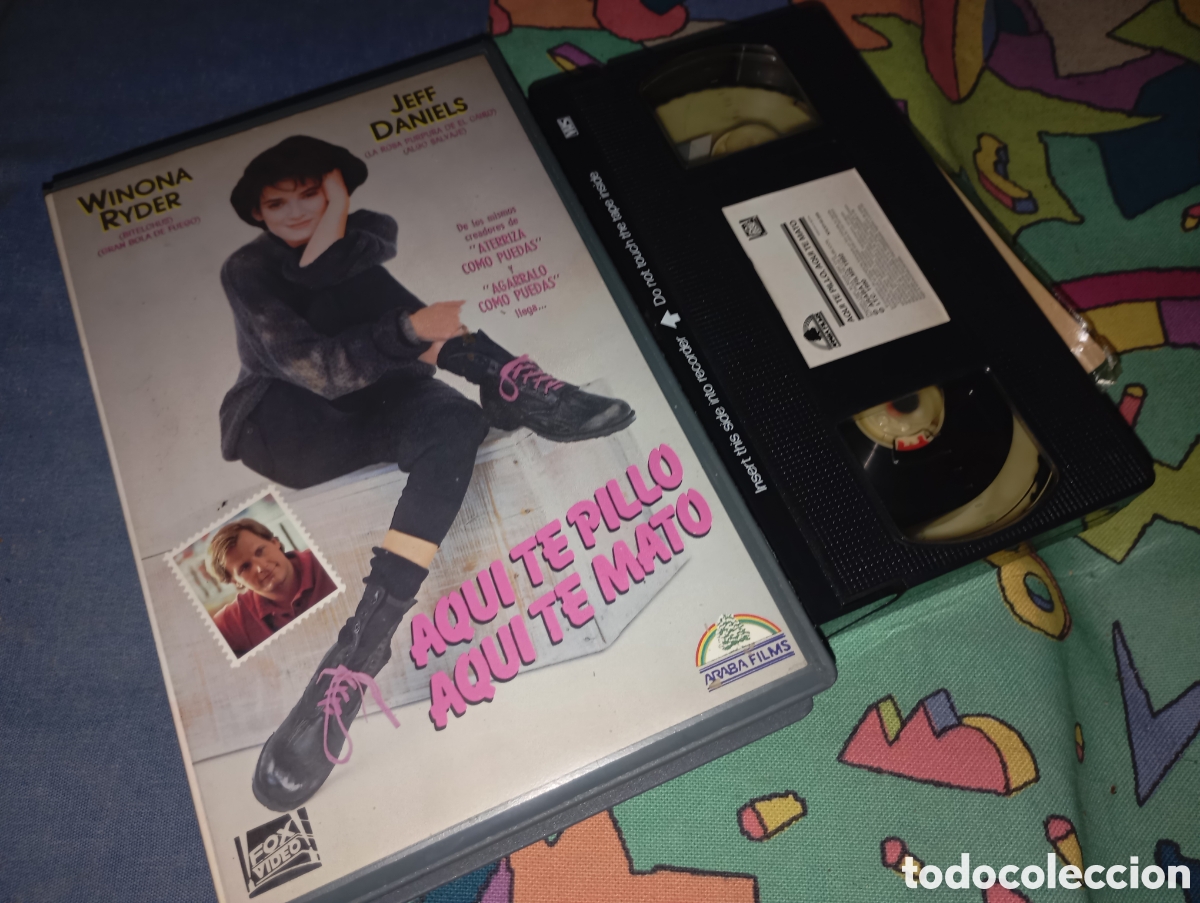 Cine: Aqu&iacute; te pillo aqu&iacute; te mato- vhs- winona ryder