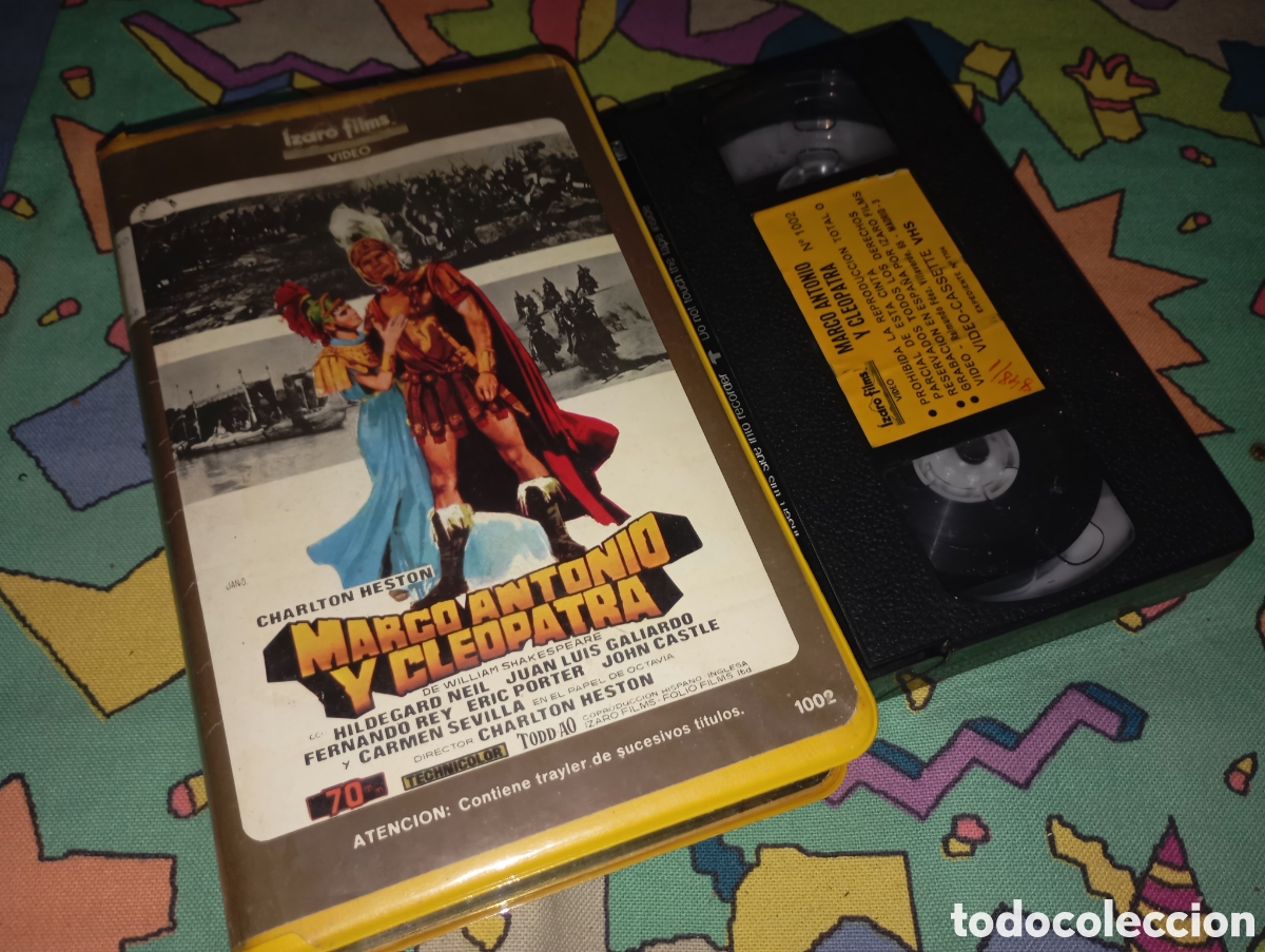 Cine: Marco Antonio y Cleopatra; vhs- izaro films