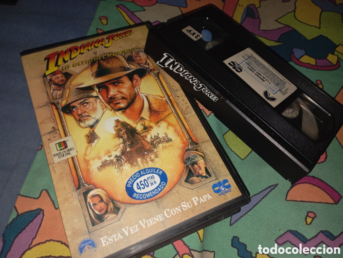 Cine: Indiana Jones y la &uacute;ltima cruzada- vhs- 1 edicion- caja grande