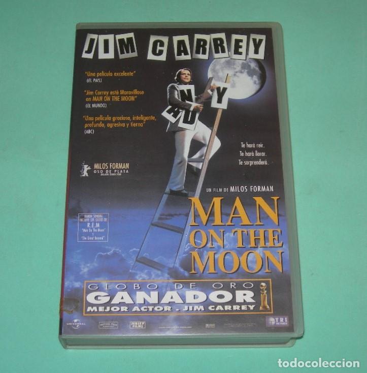 Cine: PEL&Iacute;CULA VHS MAN ON THE MOON - JIM CARREY - DANNY DeVITO -