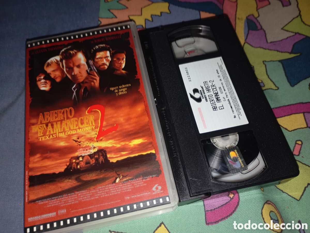 Cine: Abierto hasta el amanecer 2- vhs- terror