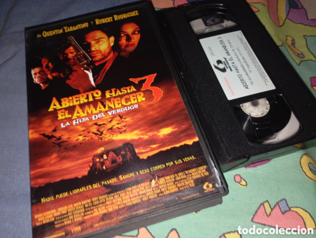 Cine: Abierto hasta el amanecer 3- vhs- terror- caja grande