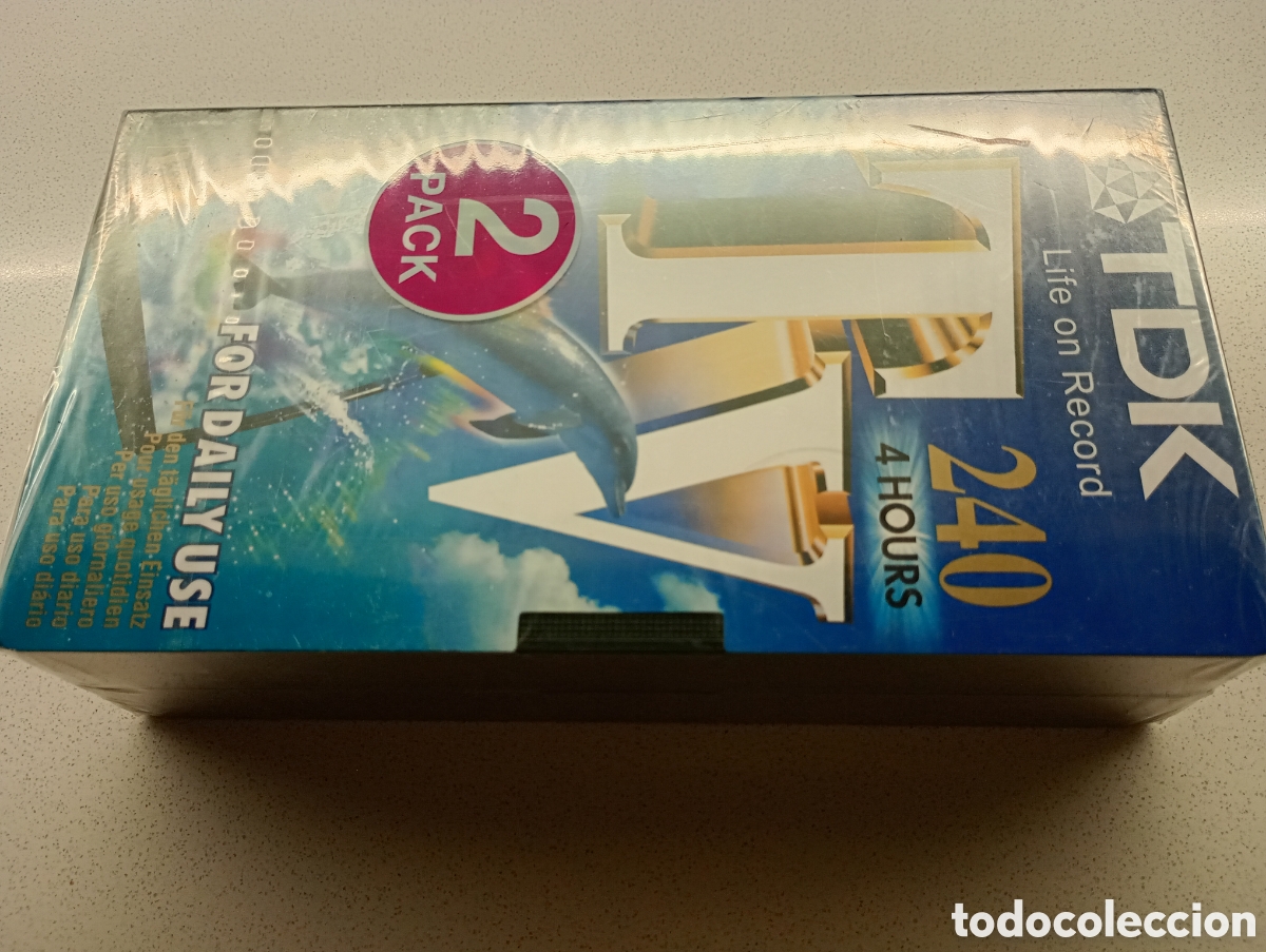 Cine: Pack 2 vhs TDK 240 nuevas precintadas