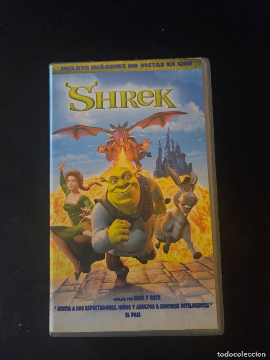 Cine: SHREK &ndash; VHS &ndash; 97 minutos &ndash; Pel&iacute;cula de animaci&oacute;n &ndash; Coleccionismo