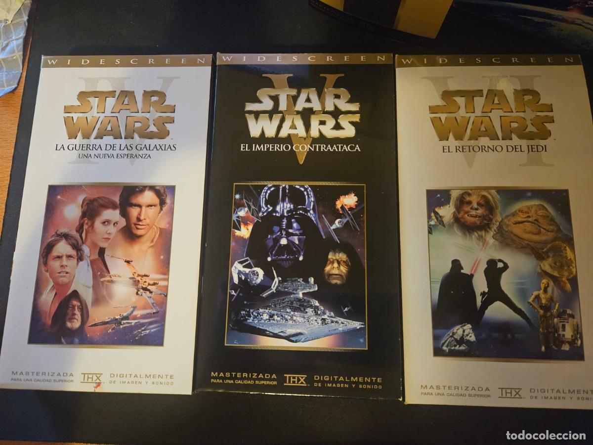 Cine: TRILOG&Iacute;A STAR WARS VHS WIDESCREEN THX CON CAJA ORIGINAL &ndash; EPISODIOS IV V VI