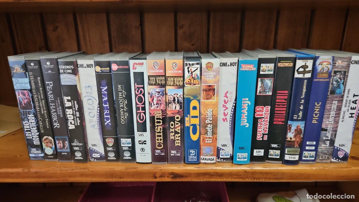 Cine: Lote de 56 pel&iacute;culas en vhs en perfecto estado