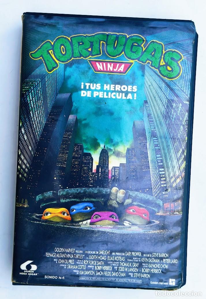 Cine: Tortugas Ninja &iexcl;Tus h&eacute;roes de pel&iacute;cula! VHS 1990.