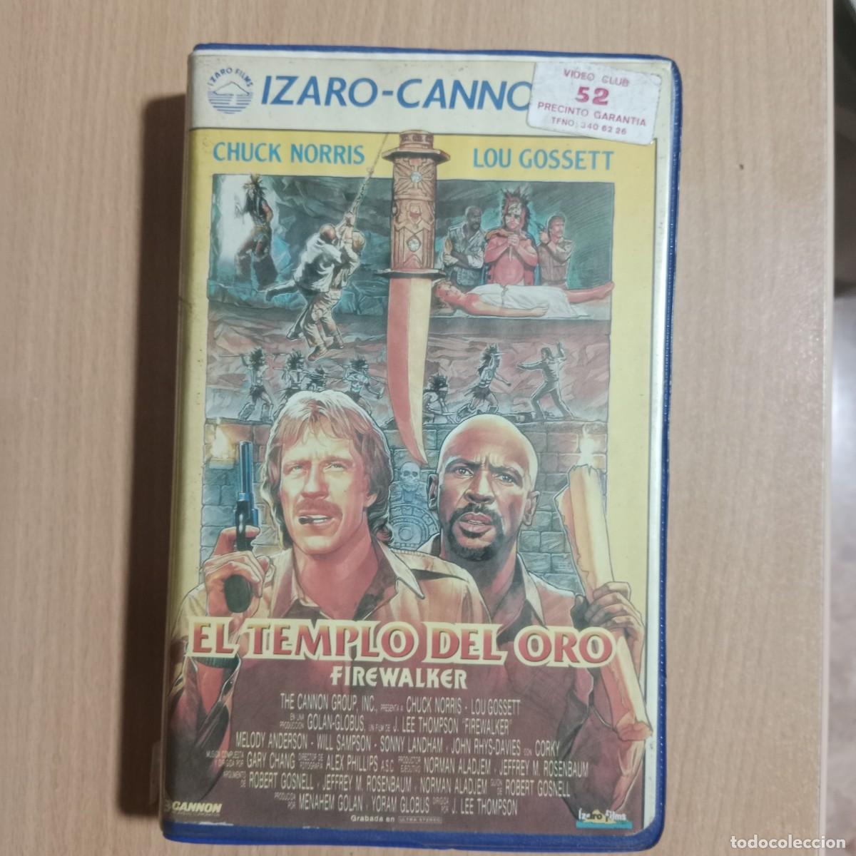 Cine: EL TEMPLO DEL ORO - VHS - ESTUCHE GRANDE 1&ordf; EDICI&Oacute;N - IZARO FILMS VIDEO - A&Ntilde;O 1987.