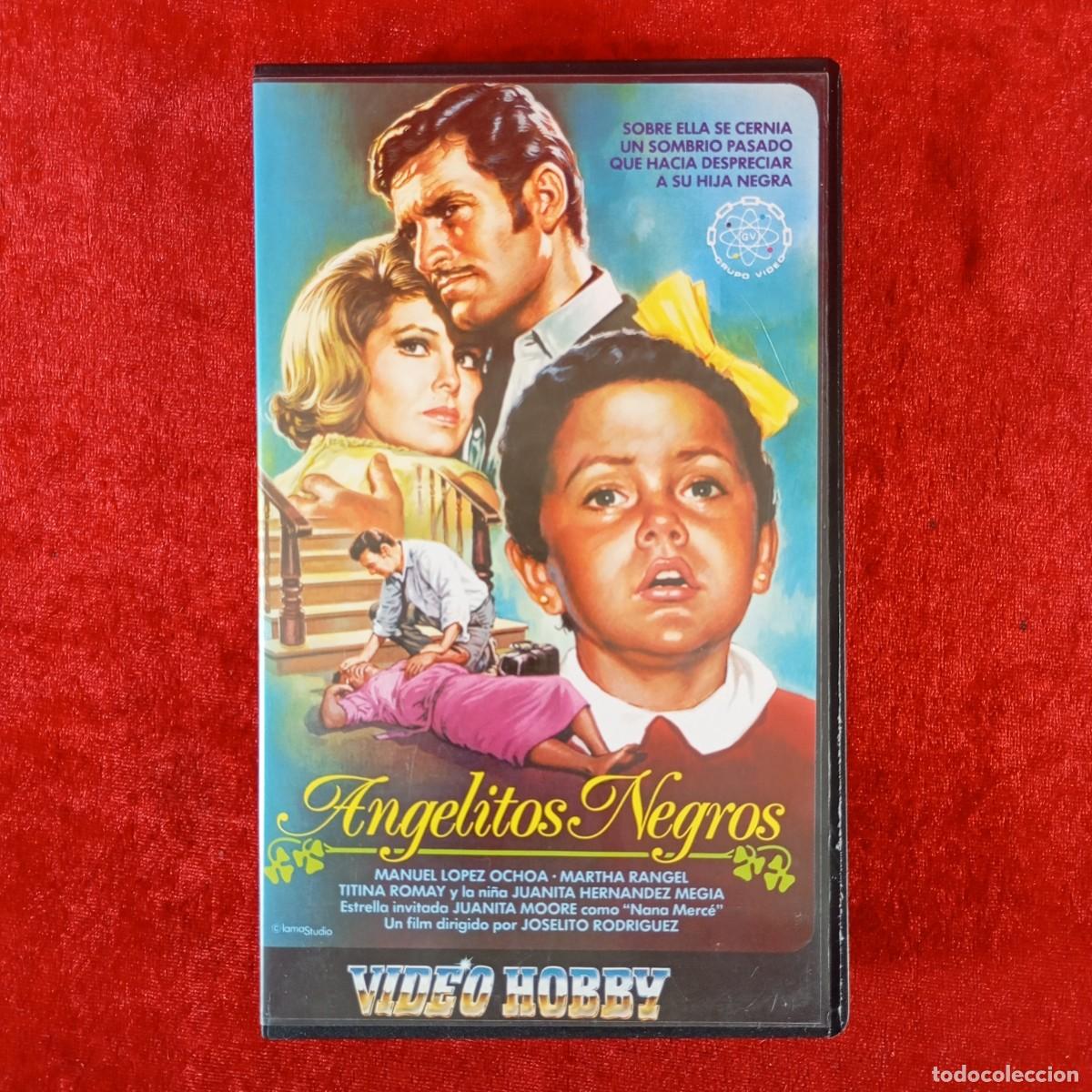 Cine: ANGELITOS NEGROS - VIDEO HOBBY - MANUEL LOPEZ OCHOA, MARTHA RANGEL - VHS - PEL&Iacute;CULA / 423